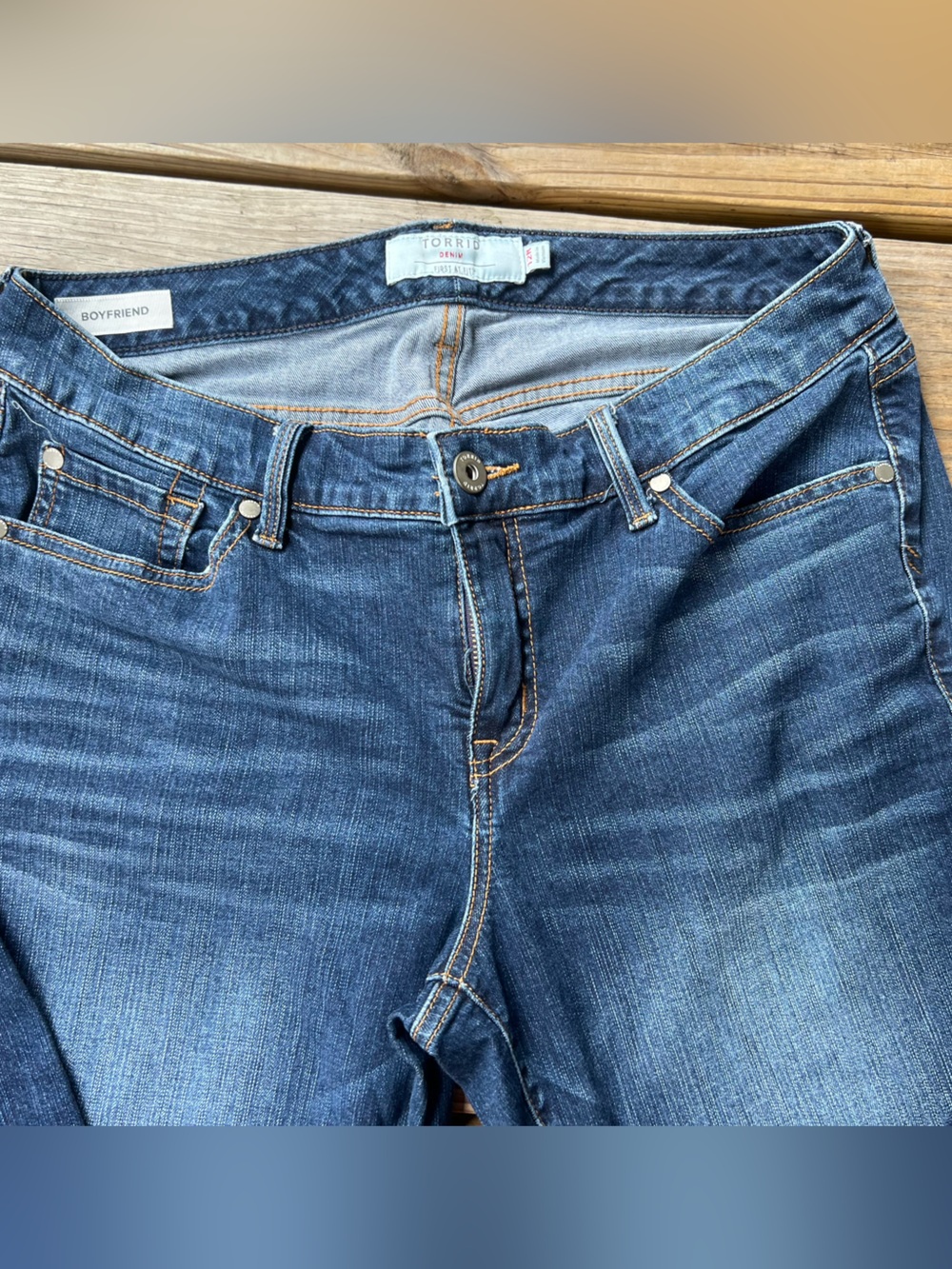 TORRID Mid Rise Boyfriend Jeans Size 12 - Picture 7 of 10